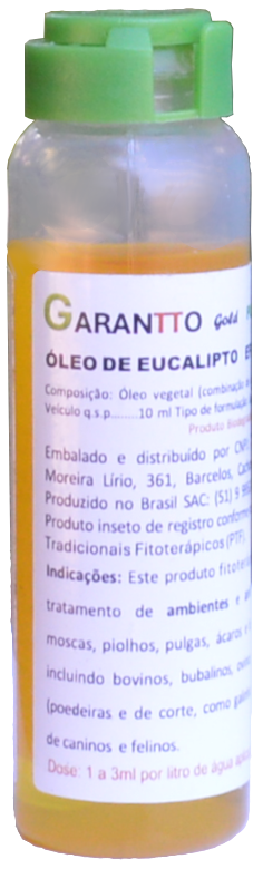 Produto Garantto em frasco de 10 mL